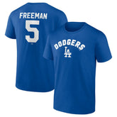 Freddie Freeman Los Angeles Dodgers Winning Streak Name & Number T-Shirt - Royal - MLB Discount