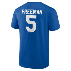 Freddie Freeman Los Angeles Dodgers Winning Streak Name & Number T-Shirt - Royal - MLB Discount