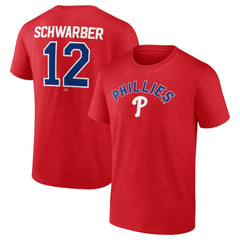 Kyle Schwarber Philadelphia Phillies Winning Streak Name & Number T-Shirt - Red - MLB on Sale