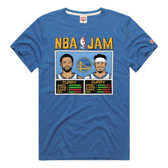 Stephen Curry & Seth Curry Golden State Warriors Homage NBA Jam Tri-Blend T-Shirt Royal