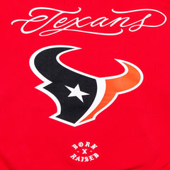 Houston Texans Born x Raised Unisex Fine Line Hoodie Red