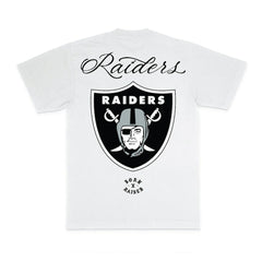 Las Vegas Raiders Born x Raised Unisex Fine Line T-Shirt White