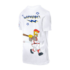 Toronto Blue Jays New Era MLB x Simpsons Homer Wonderbat T-Shirt - White - New Era Discount