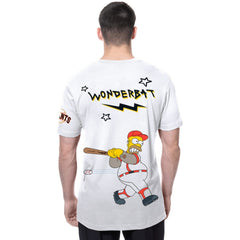 San Francisco Giants New Era MLB x Simpsons Homer Wunderbat SS Tee - White - New Era Discount