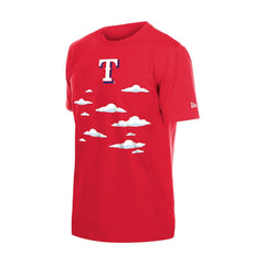 Texas Rangers New Era MLB x Simpsons 2026 Collab Clouds T-Shirt - Red - New Era Lifestyle