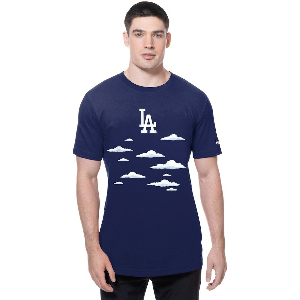 Los Angeles Dodgers New Era MLB x Simpsons 2026 Collab Clouds T-Shirt - Royal - New Era Sale