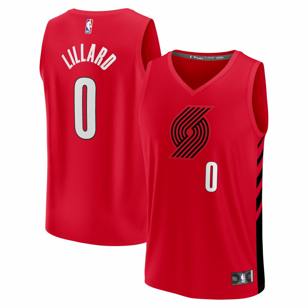 Damian Lillard Portland Trail Blazers Fast Break Replica Jersey Red Statement Edition | Fanatics online