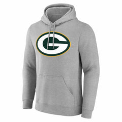 Green Bay Packers Team Authentic Personalized Name & Number Hoodie Gray