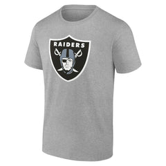 Las Vegas Raiders Team Authentic Personalized Name & Number T-Shirt Gray