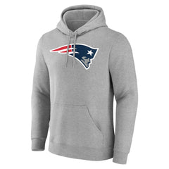 New England Patriots Team Authentic Personalized Name & Number Hoodie Gray