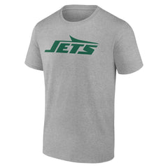 New York Jets Team Authentic Personalized Name & Number T-Shirt Gray