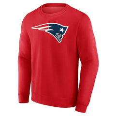 New England Patriots Team Authentic Personalized Name & Number Sweatshirt Red