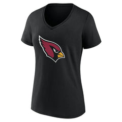 Arizona Cardinals Women's Team Authentic Personalized Name & Number V-Neck T-Shirt Black