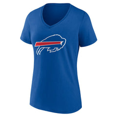 Buffalo Bills Women's Team Authentic Personalized Name & Number V-Neck T-Shirt Royal