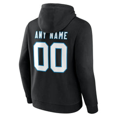 Carolina Panthers Team Authentic Personalized Name & Number Hoodie Black