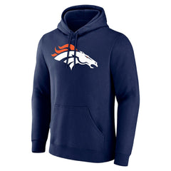 Denver Broncos Team Authentic Personalized Name & Number Hoodie Navy