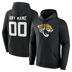 Jacksonville Jaguars Team Authentic Personalized Name & Number Hoodie Black