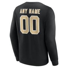 New Orleans Saints Team Authentic Personalized Name & Number Sweatshirt Black