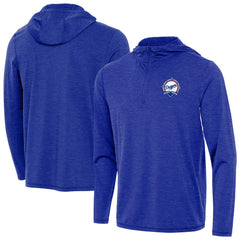 Los Angeles Dodgers Antigua Back-to-Back World Series Champions Tidy Quarter-Zip Hoodie - Heather Royal - MLB Online