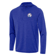Los Angeles Dodgers Antigua Back-to-Back World Series Champions Tidy Quarter-Zip Hoodie - Heather Royal - MLB Online
