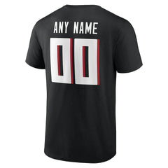 Atlanta Falcons Big & Tall Team Authentic Custom T-Shirt Black