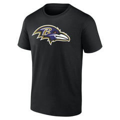 Baltimore Ravens Big & Tall Team Authentic Custom T-Shirt Black
