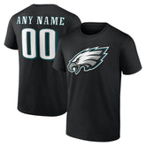 Philadelphia Eagles Big & Tall Team Authentic Custom T-Shirt Black