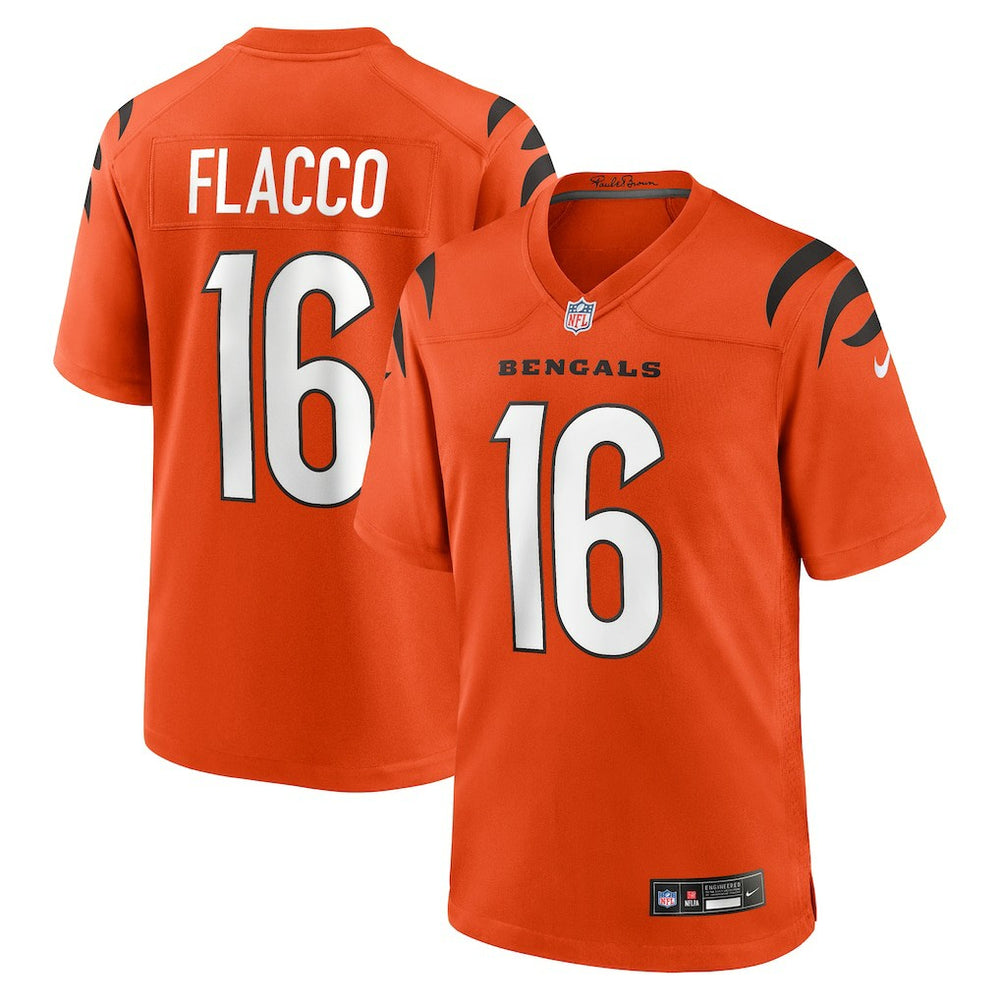 Nike Joe Flacco Cincinnati Bengals Alternate Game Jersey Orange