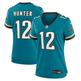 Nike Travis Hunter Jacksonville Jaguars Women's Alternate 2 Prowler Throwback Game Jersey Teal