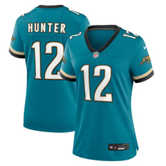 Nike Travis Hunter Jacksonville Jaguars Women's Alternate 2 Prowler Throwback Game Jersey Teal