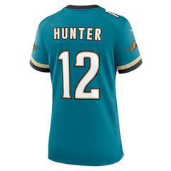 Nike Travis Hunter Jacksonville Jaguars Women's Alternate 2 Prowler Throwback Game Jersey Teal