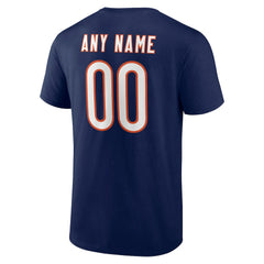 Chicago Bears Big & Tall Team Authentic Custom T-Shirt Navy
