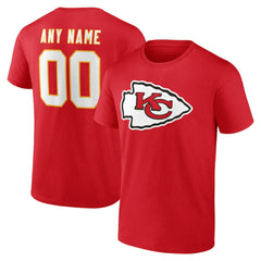 Kansas City Chiefs Big & Tall Team Authentic Custom T-Shirt Red