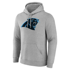Carolina Panthers Big & Tall Team Authentic Custom Hoodie Gray