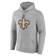 New Orleans Saints Big & Tall Team Authentic Custom Hoodie Gray