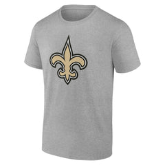 New Orleans Saints Big & Tall Team Authentic Custom T-Shirt Gray