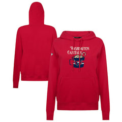 Washington Capitals Levelwear Women's Mellow Holiday Adorn Hoodie - Red - NHL 203587472