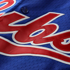 Ryne Sandberg Chicago Cubs Mitchell & Ness Cooperstown Collection 1996 Mesh Batting Practice Button-Up Jersey - Royal - Mitchell & Ness Lifestyle