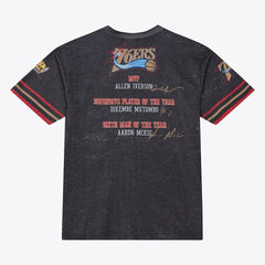 Philadelphia 76ers Hardwood Classics Originals Collection 2000-2001 Team Roster T-Shirt Black | Mitchell & Ness US
