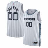 Memphis Grizzlies Unisex 2025/26 City Edition Swingman Custom Jersey White | Nike
