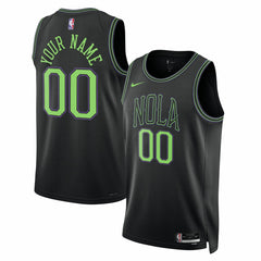 New Orleans Pelicans Unisex 2025/26 City Edition Swingman Custom Jersey Black | Nike online