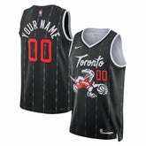 Toronto Raptors Unisex 2025/26 City Edition Swingman Custom Jersey Black | Nike discount