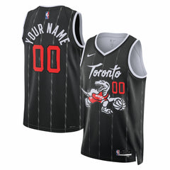 Toronto Raptors Unisex 2025/26 City Edition Swingman Custom Jersey Black | Nike discount