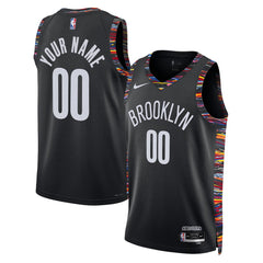 Brooklyn Nets Unisex 2025/26 City Edition Swingman Custom Jersey Black | Nike