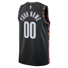 Brooklyn Nets Unisex 2025/26 City Edition Swingman Custom Jersey Black | Nike