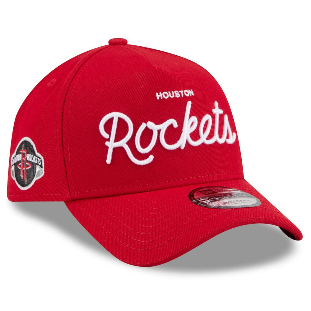 Houston Rockets x Malbon Golf Unisex 9FORTY A-Frame Adjustable Hat for sale Red | New Era Near Me