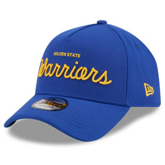 Golden State Warriors x Malbon Golf Unisex 9FORTY A-Frame Adjustable Hat for sale Royal | New Era online