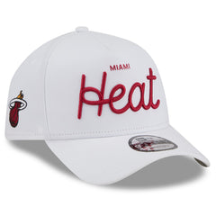 Miami Heat x Malbon Golf Unisex 9FORTY A-Frame Adjustable Hat White | New Era US