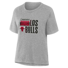 Chicago Bulls Women's Noches Training T-Shirt Gray