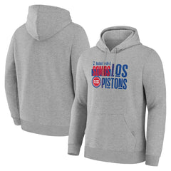 Detroit Pistons Noches Training Hoodie Gray